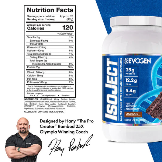 EVOGEN | Isoject 25 Serv - Chocolate