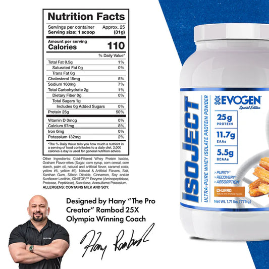 EVOGEN | Isoject 25 Serv - Churro