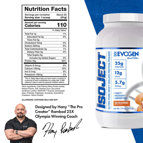EVOGEN | Isoject 25 Serv - Salted Caramel