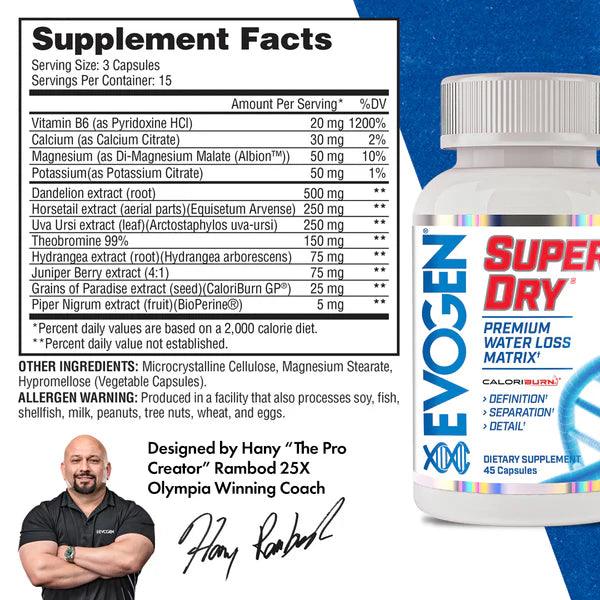 EVOGEN | Super Dry - 45 Caps