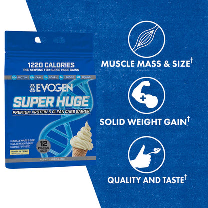 EVOGEN | Super Huge Gainer 12 lbs - Vainilla Ice Cream