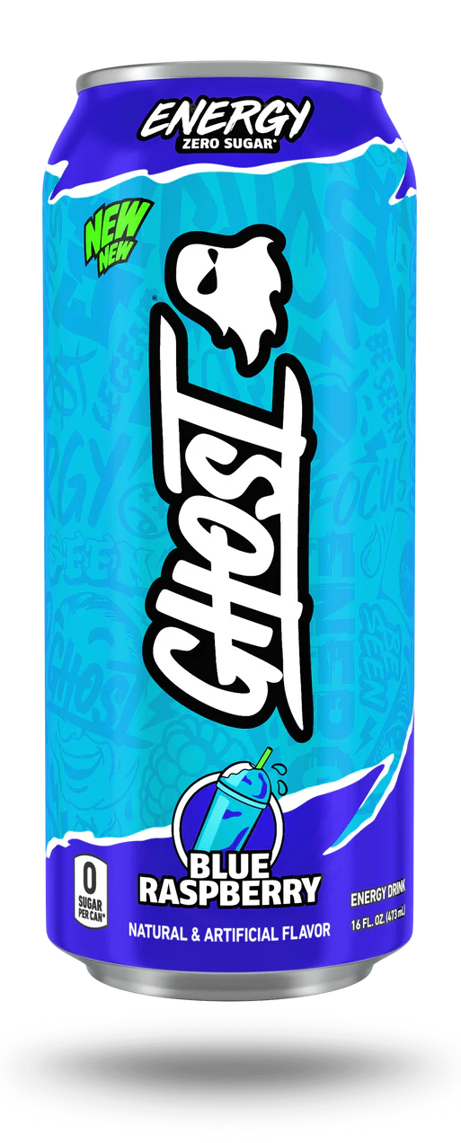 GHOST | Energy Drink 12 pza - Blue Raspberry.