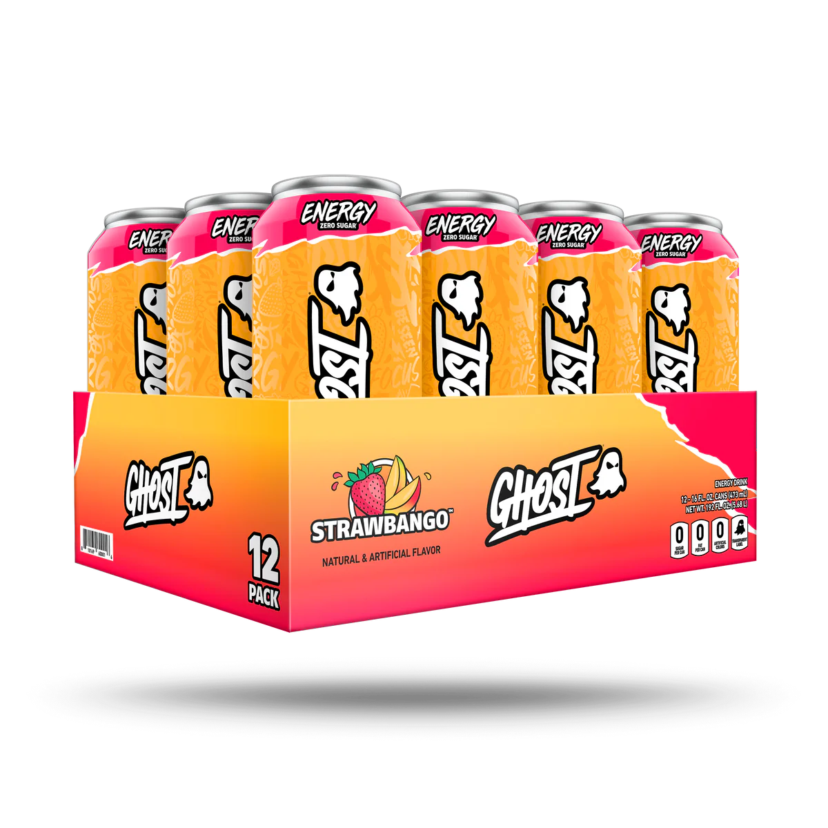 GHOST | Energy Drink 12 pza - Strawbango