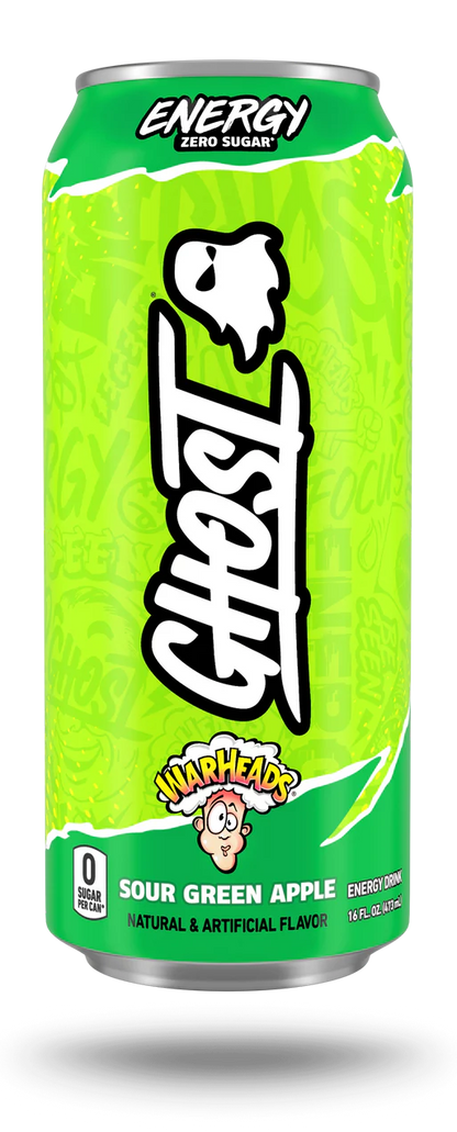 GHOST | Energy Drink 12 pza - Warheads Sour Green Apple
