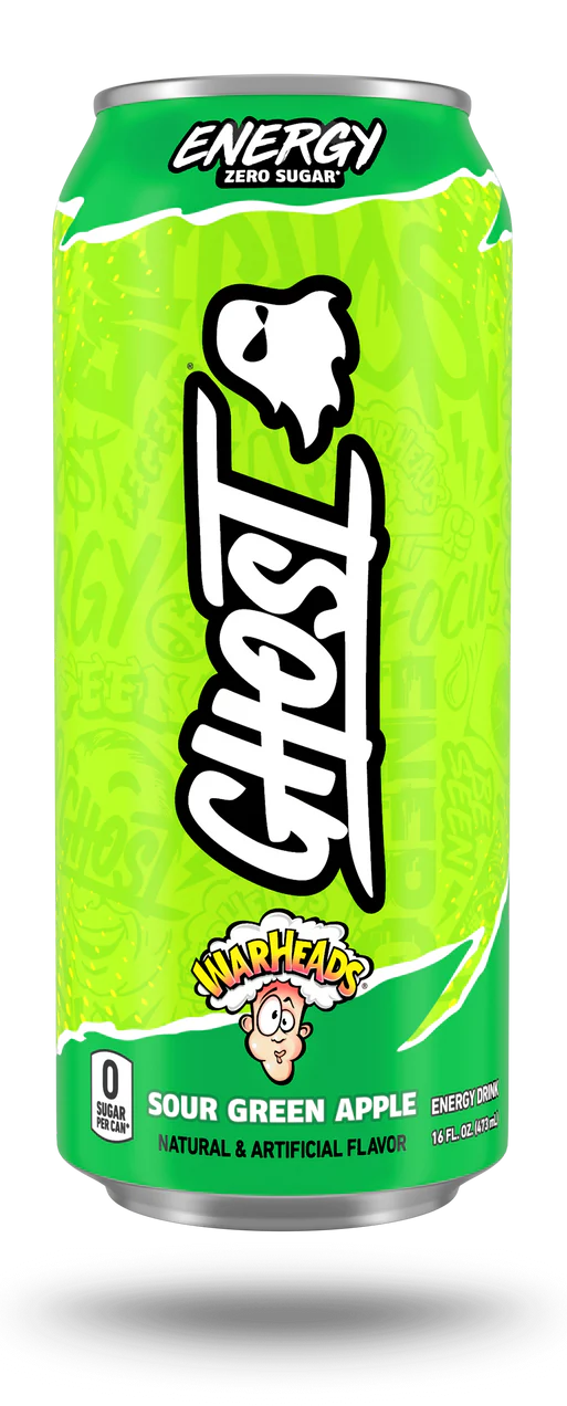 GHOST | Energy Drink 12 pza - Warheads Sour Green Apple