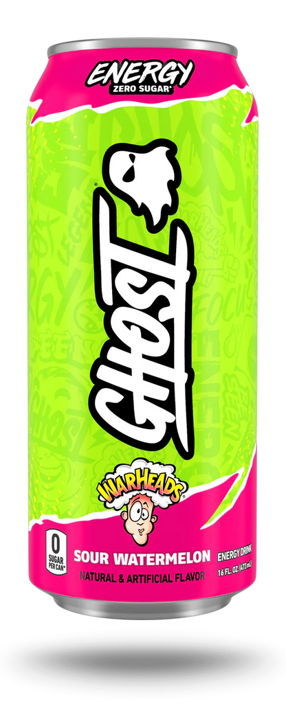 GHOST | Energy Drink 12 pza - Warheads Sour Watermelon