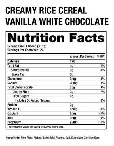 DRAGON PHARMA | Creamy Rice Cereal - Vanilla White Chocolate