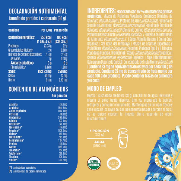BIRDMAN | Falcon Proteína Vegetal 1.8 kg - Vainilla