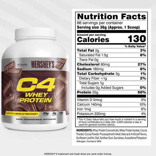 C4 | Whey Protein 5 lbs - Chocolate Herseys