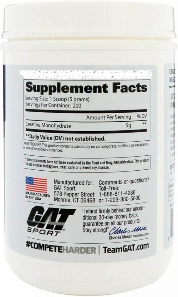 GAT | Creatine Monohydrate - 1000 gr