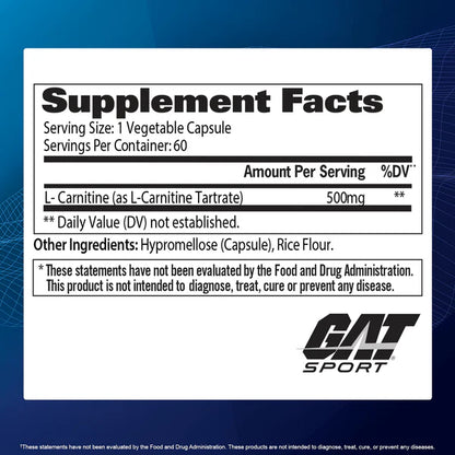 GAT SPORT | L-carnitine 500 mg - 60 caps