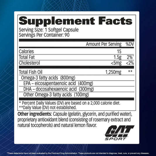 GAT SPORT | Omega 3 / 800 mg - 90 CT