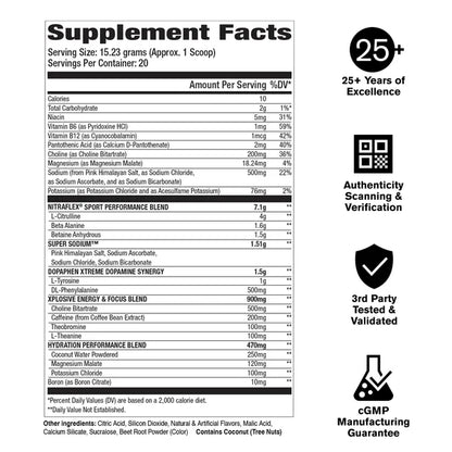 GAT SPORT | NitraFlex Extreme Sport 20 Serv - Blue Raspberry