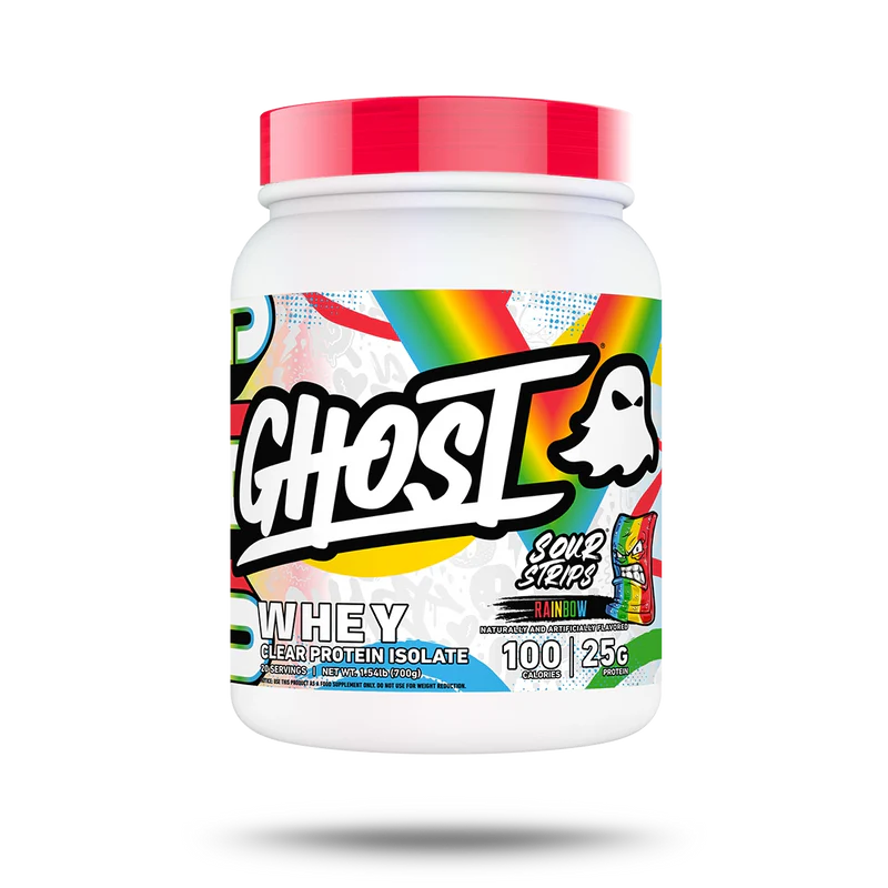 GHOST | Whey Clear Isolate - Sour Strips Rainbow