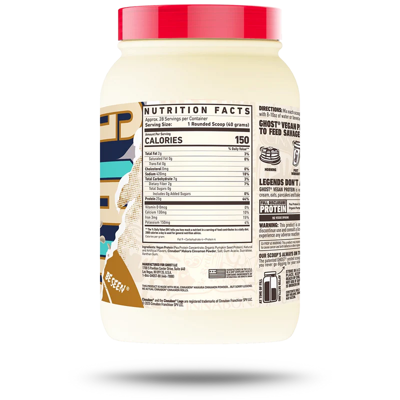 GHOST | Vegan Protein 2.2 lbs - Cinnabon