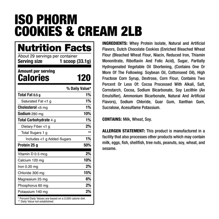 DP | Isophorm 2 lbs - Cookies and Cream