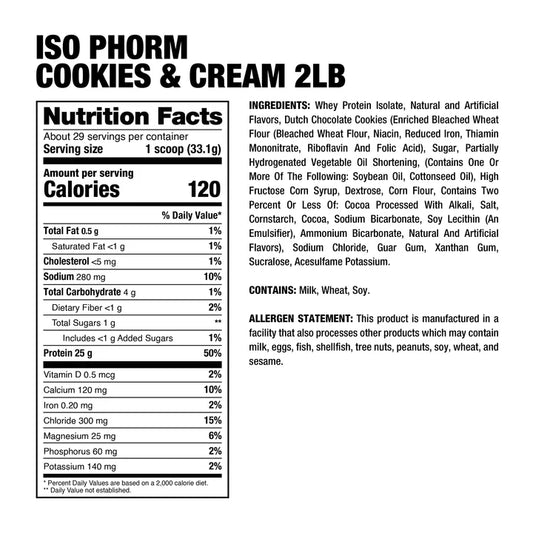 DP | Isophorm 2 lbs - Cookies and Cream