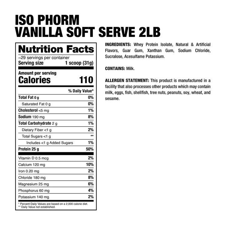 DP | Isophorm 2 lbs - Vainilla Soft