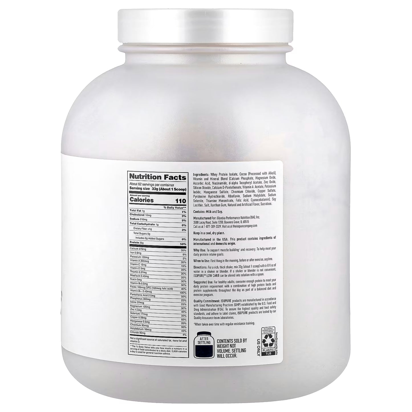ISOPURE | Low Carb Protein 4.5 lb - Chocolate