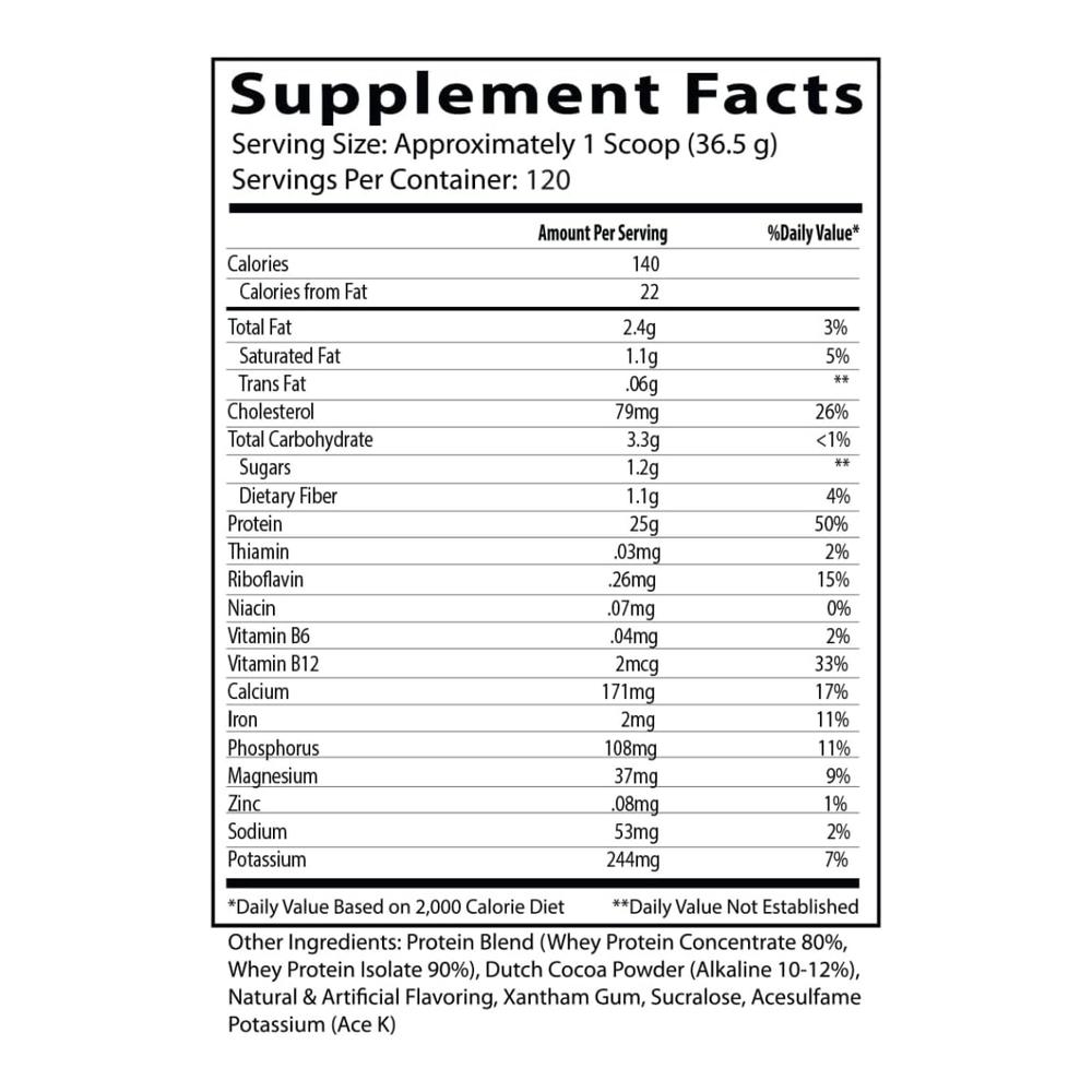 INSANE LABZ | Insane Whey Protein 120 serv - Chocolate