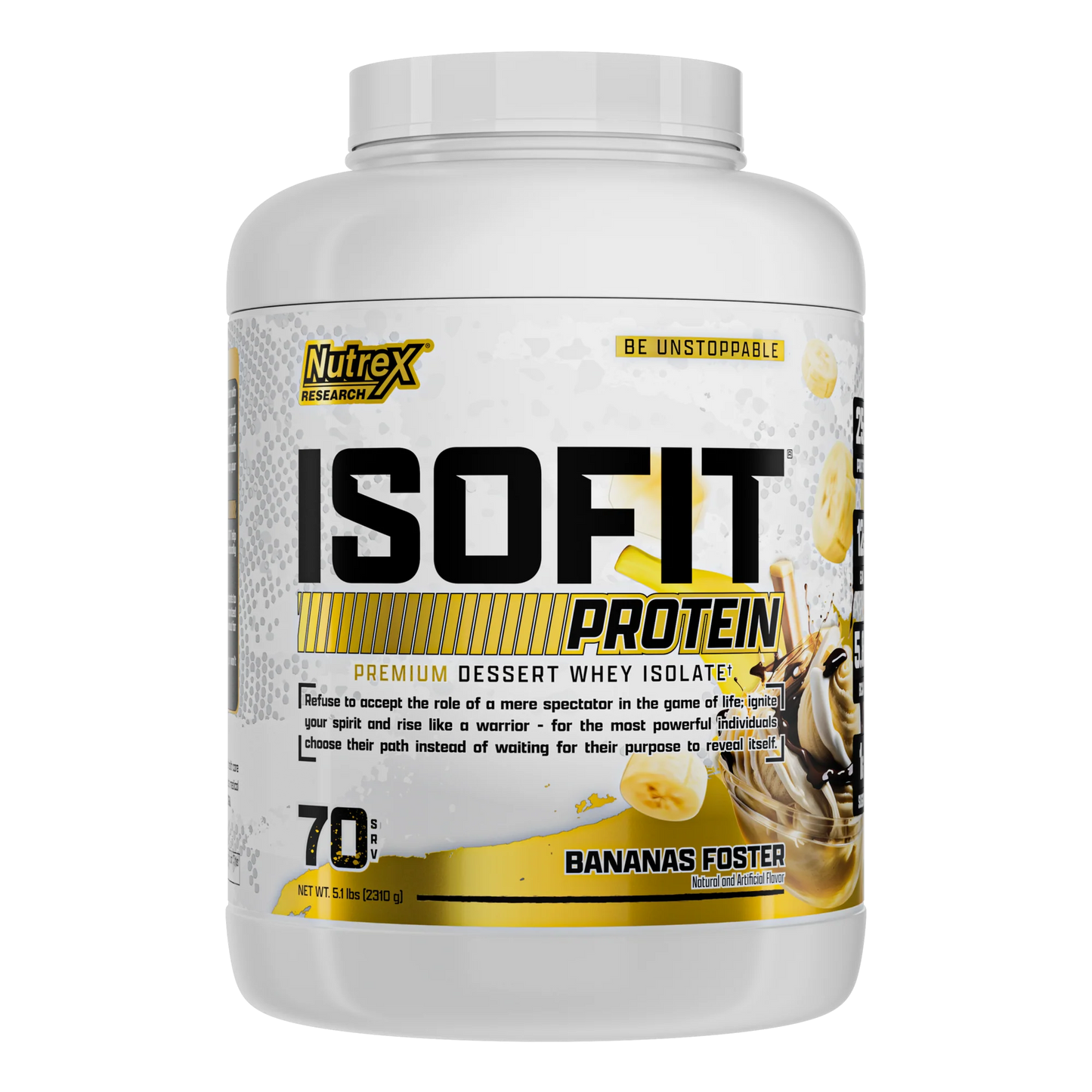 NUTREX | Proteína Isofit 5 lbs - Banana Foster