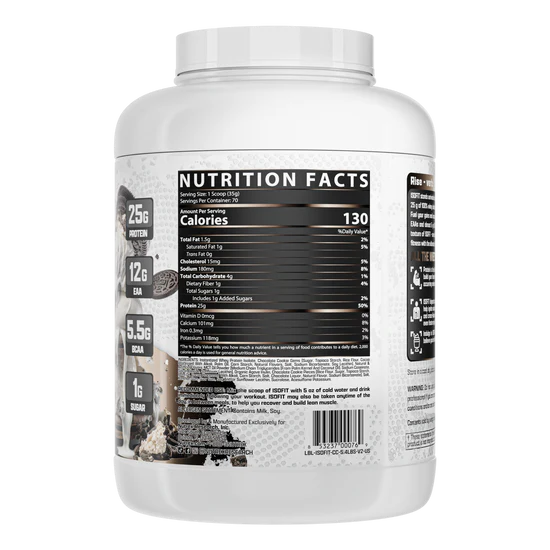 NUTREX | Proteína Isofit 5 lbs - Cookies and cream