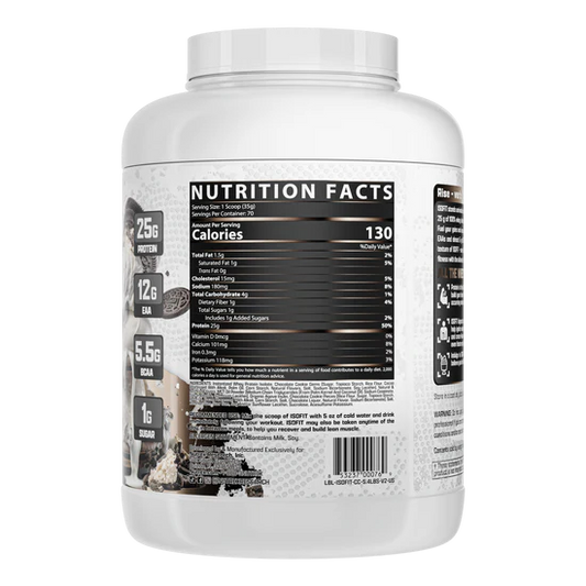 NUTREX | Proteína Isofit 5 lbs - Cookies and cream