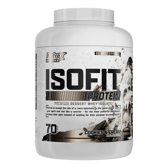 NUTREX | Proteína Isofit 5 lbs - Cookies and cream