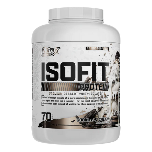 NUTREX | Proteína Isofit 5 lbs - Cookies and cream