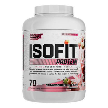 NUTREX | Proteína Isofit 5 lbs - Strawberry and Cream
