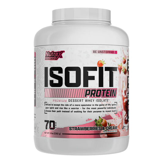 NUTREX | Proteína Isofit 5 lbs - Strawberry and Cream