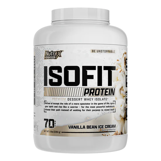 NUTREX | Proteína Isofit 5 lbs - Vainilla Bean Ice Cream