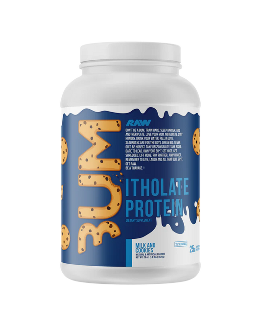 Raw| Cbum Proteína Itholate 1.72 lbs - Galleta con leche