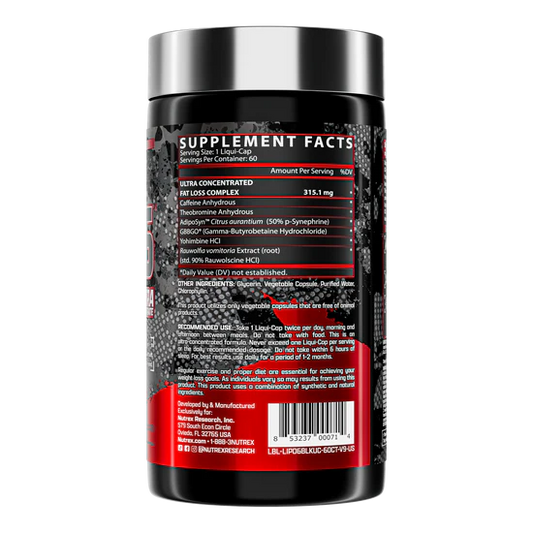 NUTREX | Lipo 6 Black UC - 60 Capsulas