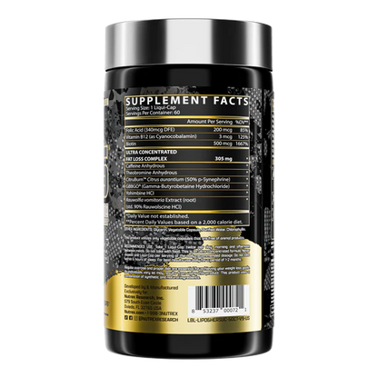 NUTREX | Lipo 6 Black UC Mujeres - 60 Capsulas