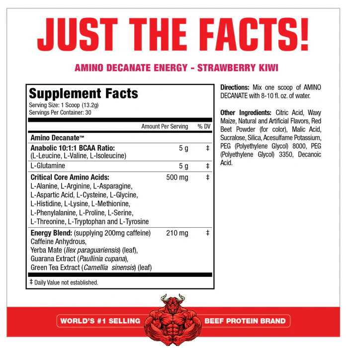 MUSCLEMEDS | Amino Decanate Energy - Strawberry Kiwi