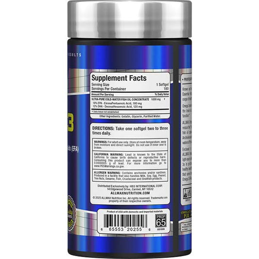 ALLMAX | Omega 3 - 180 Capsulas
