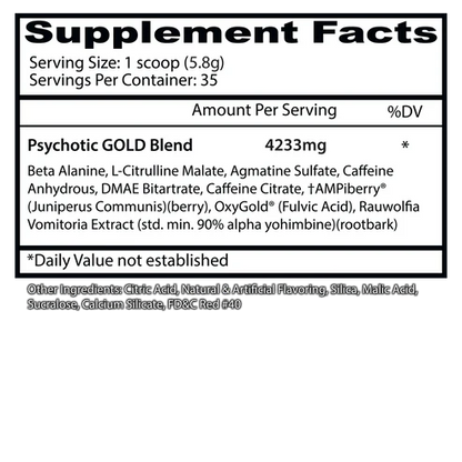 INSANE LABZ | Psychotic Gold 35 Serv - Grape