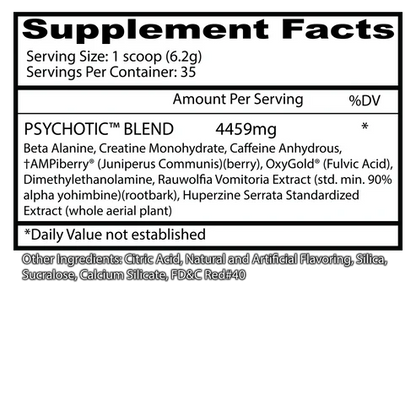 INSANE LABZ | Insane Psychotic 35 Serv - Blue Raspberry