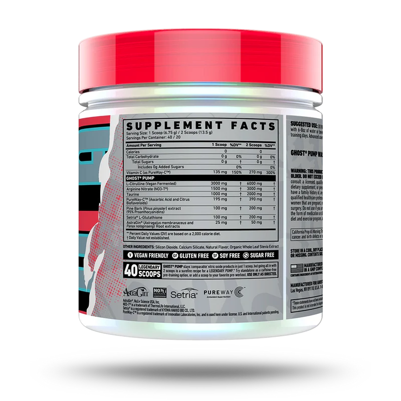 GHOST | Pump Oxido Nitrico - Natty
