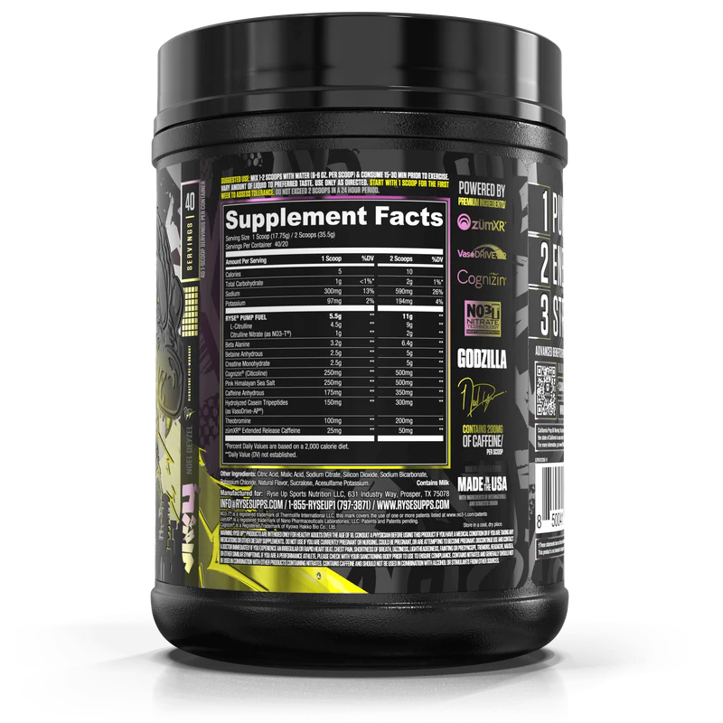 RYSE | Godzilla Pre-entreno - Blackberry Lemonade