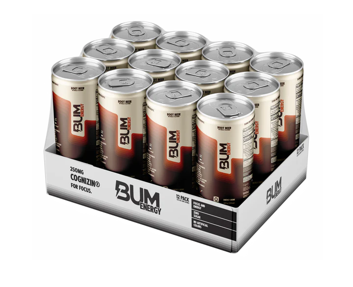 RAW | BUM Energy Drink Root Beer 12 pza