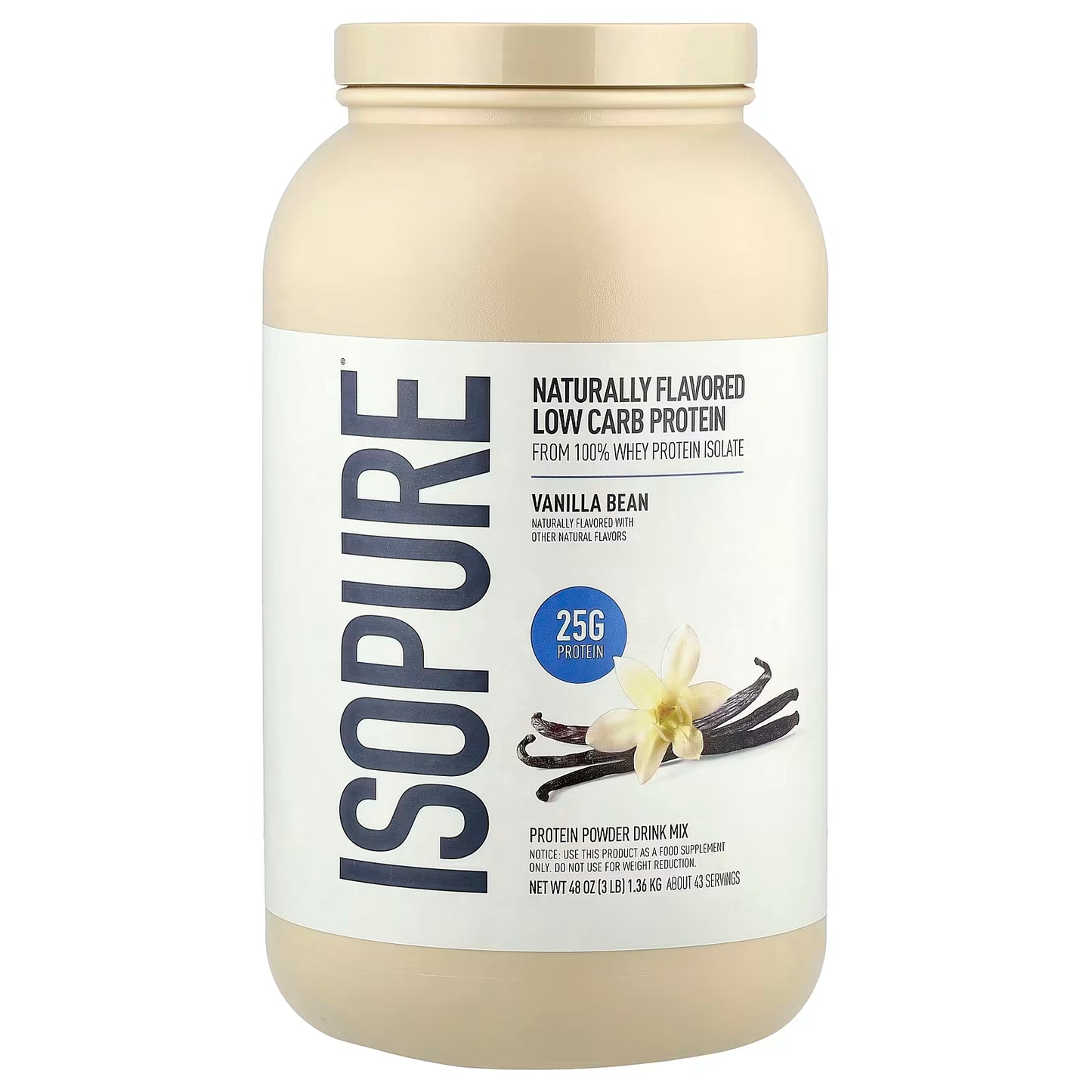 ISOPURE | Low Carb Protein 3 lb - Natural Vainilla