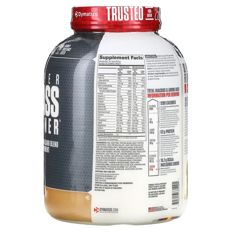 DYMATIZE | Super Mass Gainer 6 lbs - Vainilla Gourmet