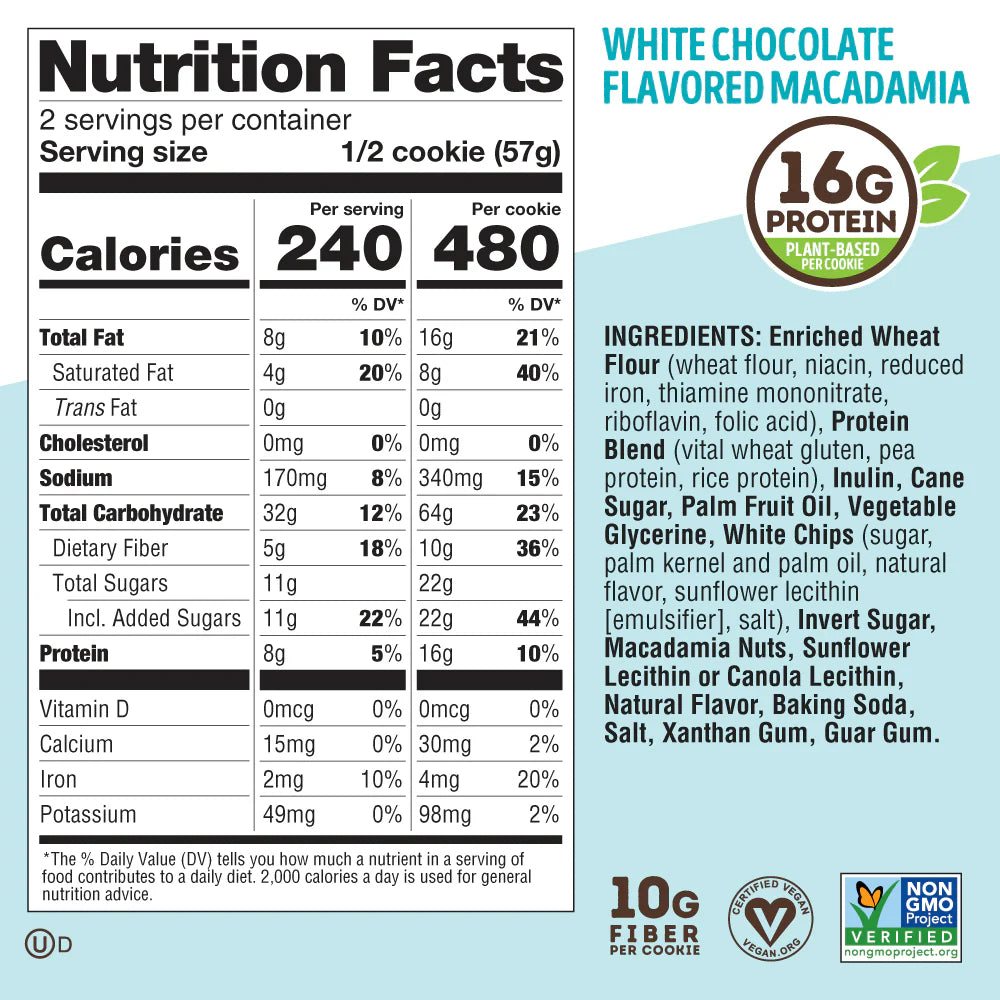 LENNY & LARRY´S | The Complete Cookies 12 pza - White Chocolate Macadamia