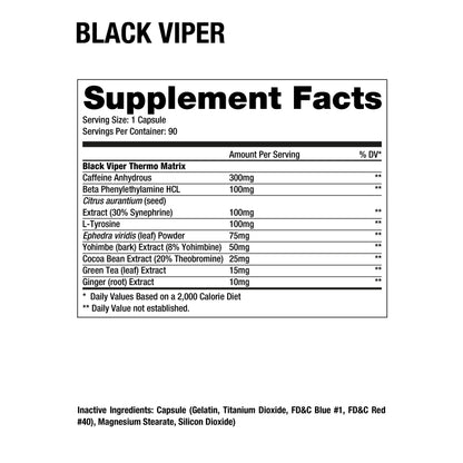 DRAGON PHARMA | Black Viper - 90 caps