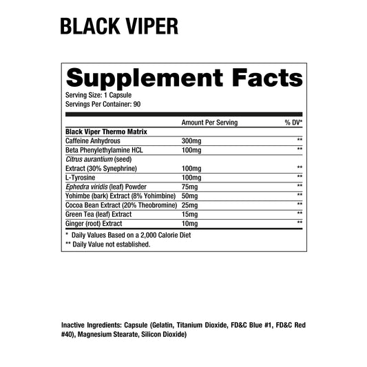 DRAGON PHARMA | Black Viper - 90 caps
