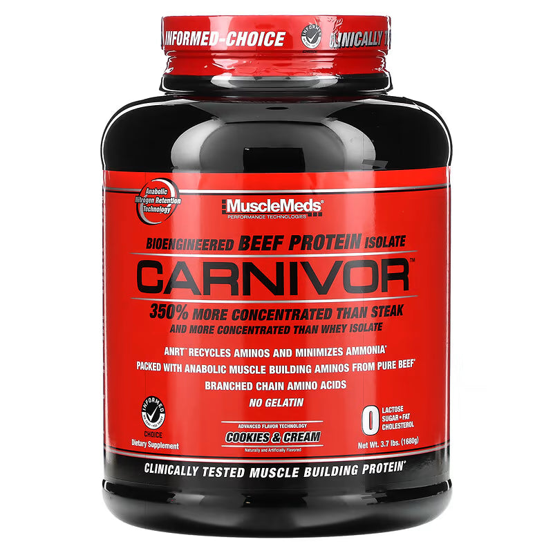 MUSCLEMEDS | Carnivor Beef Protein 3.7 lbs - Cookies and Cream