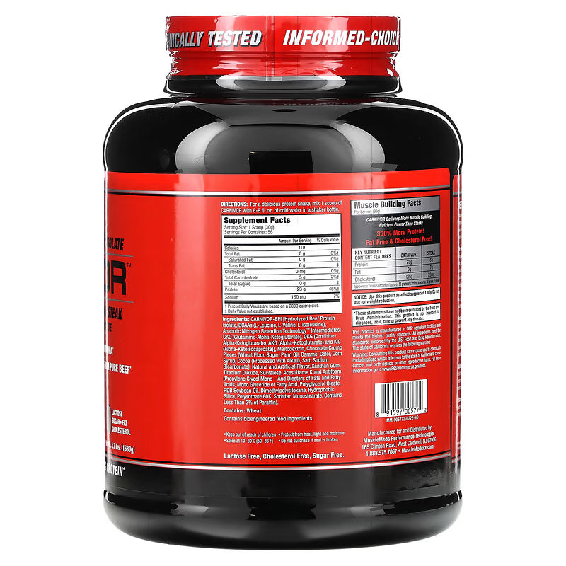 MUSCLEMEDS | Carnivor Beef Protein 3.7 lbs - Cookies and Cream