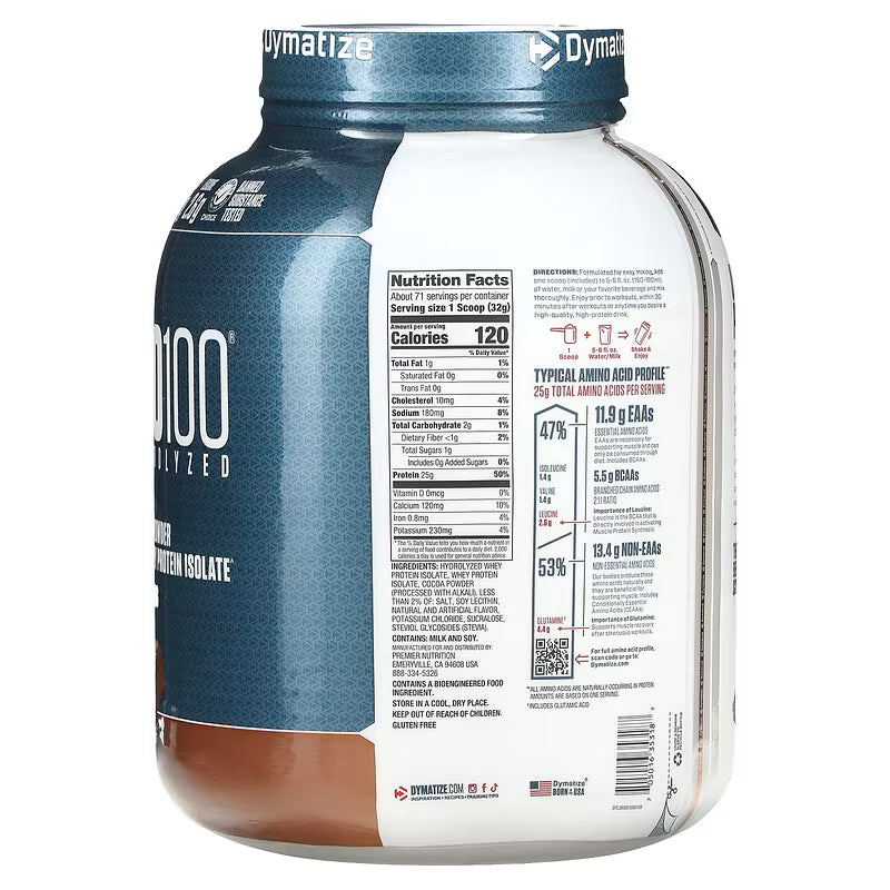 DYMATIZE | ISO 100 5 lbs - Chocolate Gourmet
